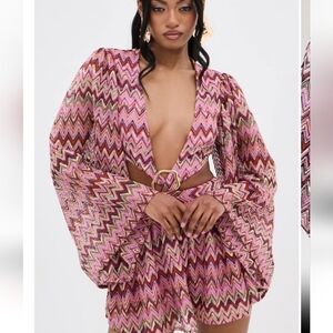 Zigzag Pattern Romper